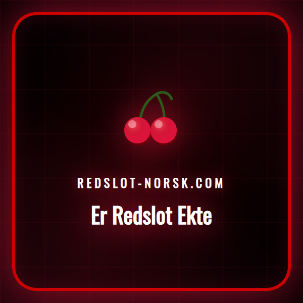 En detaljert illustrasjon som viser Redslot-logoen med et forstørrelsesglass som indikerer en grundig sjekk.