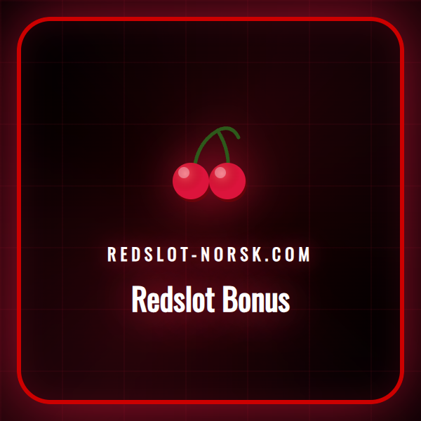 En illustrasjon av Redslot bonus-symboler og kampanjekoder for norske spillere.