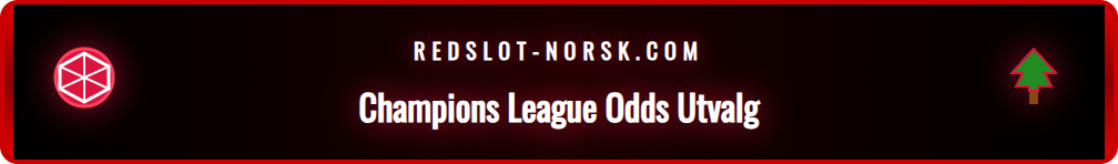 Nærbilde av en digital skjerm som viser ulike odds og spillmarkeder for en Champions League-kamp på Redslot.