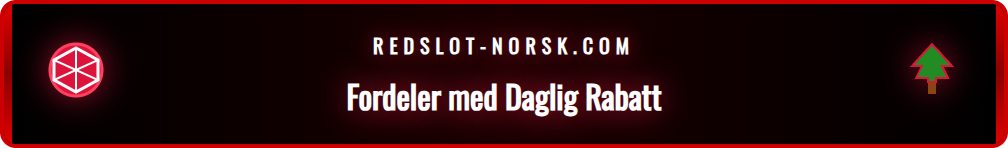 Grafikk som viser prosentandeler og fordeler med Redslots rabatt.