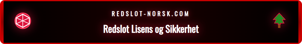 Illustrasjon som viser Redslot-logoen med et MGA-lisensmerke.