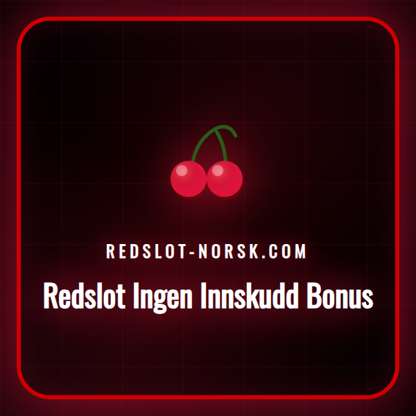 En illustrasjon som viser Redslot-logoen med en bonuspakke og norske kroner.