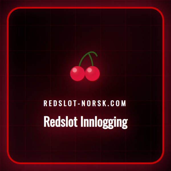 En person som logger inn på Redslot casino på en bærbar datamaskin.