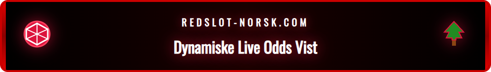Skjermbilde som viser dynamiske live odds på Redslot under en fotballkamp.