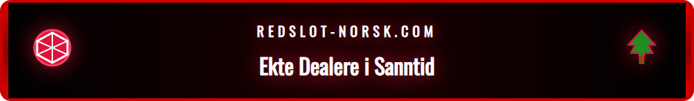 En live casino-dealer foran et roulette-hjul i Redslots studio.