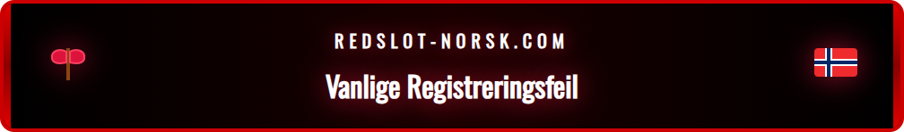 Illustrasjon av en advarselstrekant for å unngå feil under registrering.