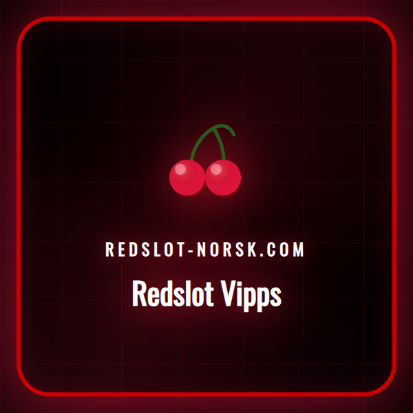 Person bruker Vipps på mobil for innskudd hos Redslot casino.