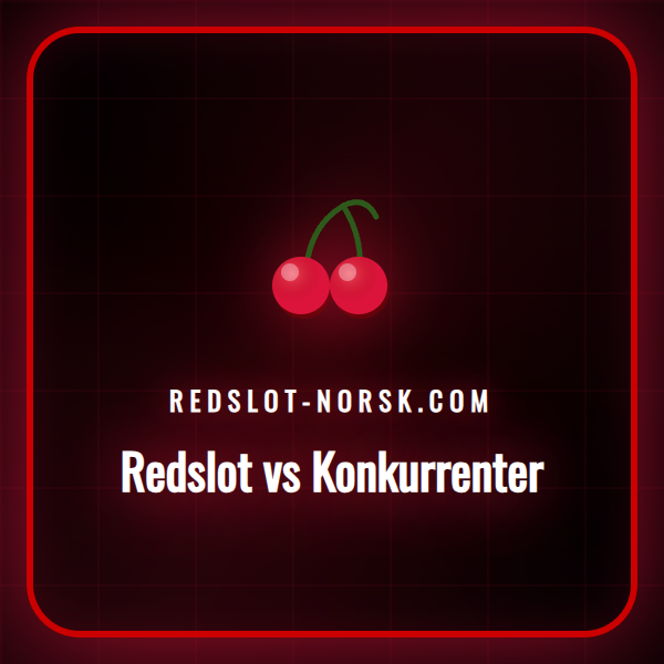 Grafisk sammenligning av Redslot-logoen mot flere konkurrenter.